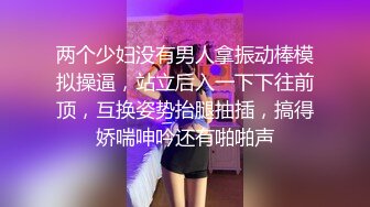 两个少妇没有男人拿振动棒模拟操逼，站立后入一下下往前顶，互换姿势抬腿抽插，搞得娇喘呻吟还有啪啪声