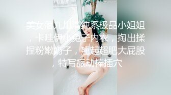 美女落九川清纯系极品小姐姐，卡哇伊小兔子内衣，掏出揉捏粉嫩奶子，翘起超肥大屁股，特写振动棒插穴