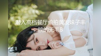 潜入高档餐厅偷拍黄发妹子丰腴的无毛B