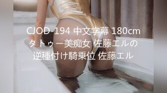 CJOD-194 中文字幕 180cmタトゥー美痴女 佐藤エルの逆種付け騎乗位 佐藤エル