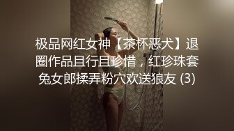 极品网红女神【茶杯恶犬】退圈作品且行且珍惜，红珍珠套兔女郎揉弄粉穴欢送狼友 (3)