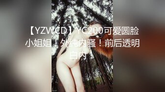 【YZWCD】YC200可爱圆脸小姐姐！外纯内骚！前后透明白内！