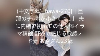 (中文字幕) [hawa-270]「旦那のチ○ポが小さくて…」 夫に内緒で初めての他人棒イラマ精飲 野外で感じる敏感ノド妻 あやさん23歳