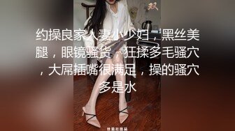 约操良家人妻小少妇，黑丝美腿，眼镜骚货，狂揉多毛骚穴，大屌插嘴很满足，操的骚穴多是水